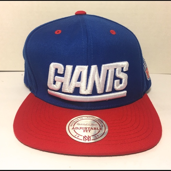 New York Giants Mitchell & Ness adjustable Hat - Picture 1 of 11
